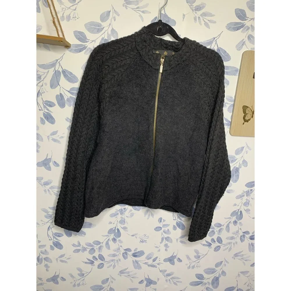 Barbour Ladies Soft Cable Sport Bomber Jacket Size 12